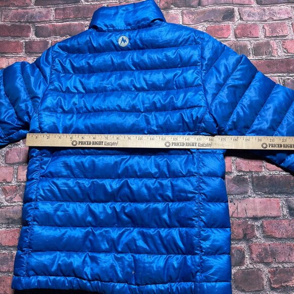 Marmot 800 Fill Womens Size Small Blue Long Sleeve Full Zip Down Puffer Jacket - Picture 9 of 9